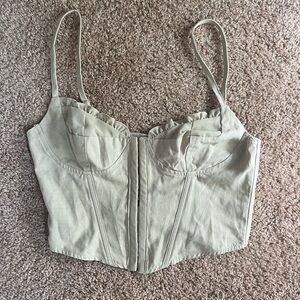 Princess Polly Tan Corset Top Brand New